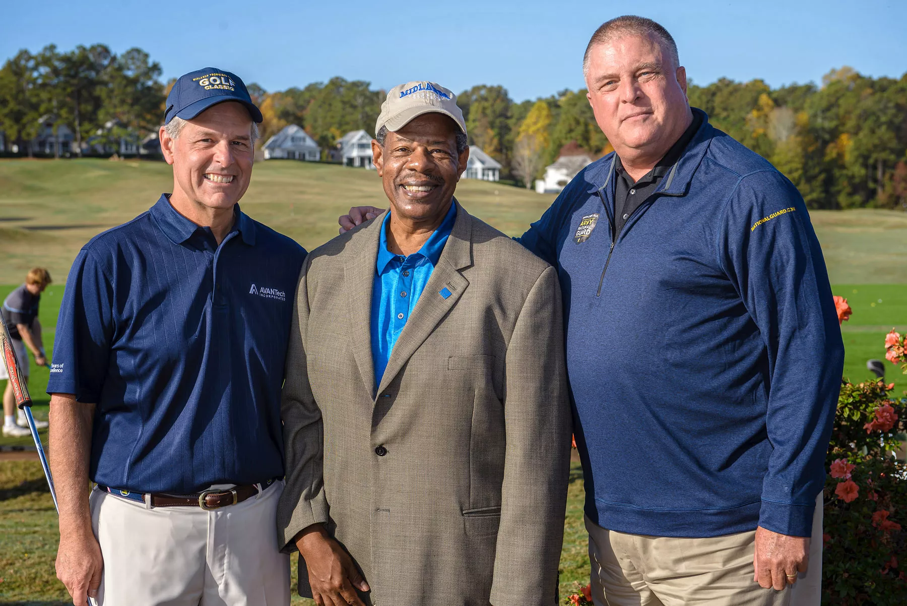 MTC Foundation Chairman Jim Braun, with MTC President Dr. Rhames and Major General Van McCarty, Adjutant General of the SC National Guard